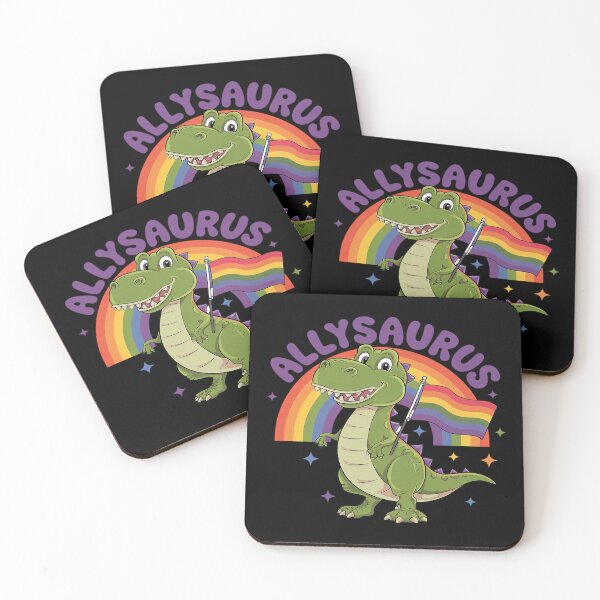 Item preview, Allysaurus LGBT Dinosaur Rainbow Flag Ally LGBT Pride  designed and sold by MarryIsMonth.
