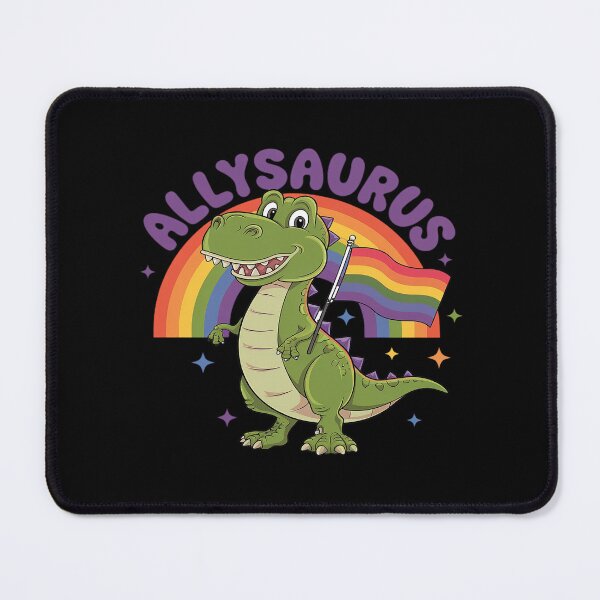 Item preview, Allysaurus LGBT Dinosaur Rainbow Flag Ally LGBT Pride  designed and sold by MarryIsMonth.