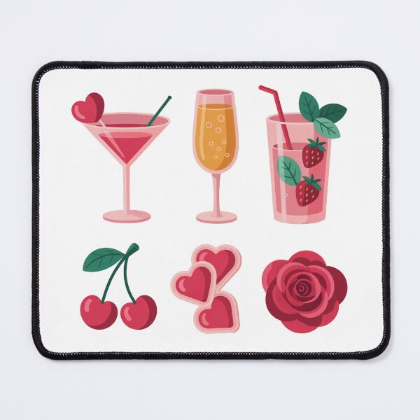 Item preview, Valentine Cocktail Icons designed and sold by VividTrails.