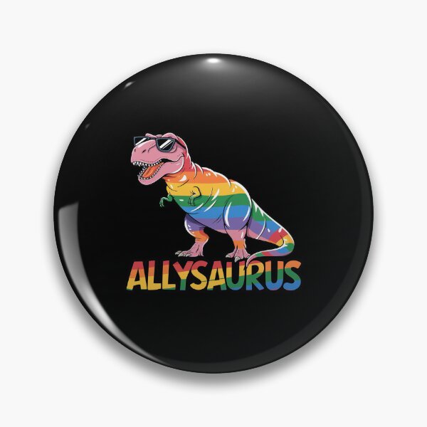 Item preview, Allysaurus Rainbow Flag Dinosaur LGBT Pride 1 designed and sold by MarryIsMonth.