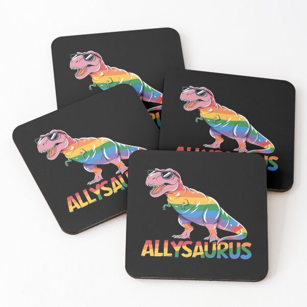 Item preview, Allysaurus Rainbow Flag Dinosaur LGBT Pride 1 designed and sold by MarryIsMonth.