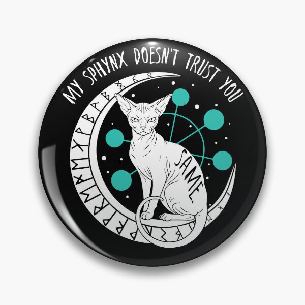 Item preview, Celestial Sphynx Sarcastic Humor Moon Magic Circle Solar designed and sold by kaszczyszko.