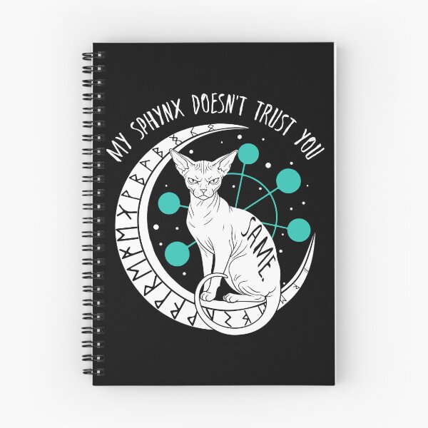 Item preview, Celestial Sphynx Sarcastic Humor Moon Magic Circle Solar designed and sold by kaszczyszko.