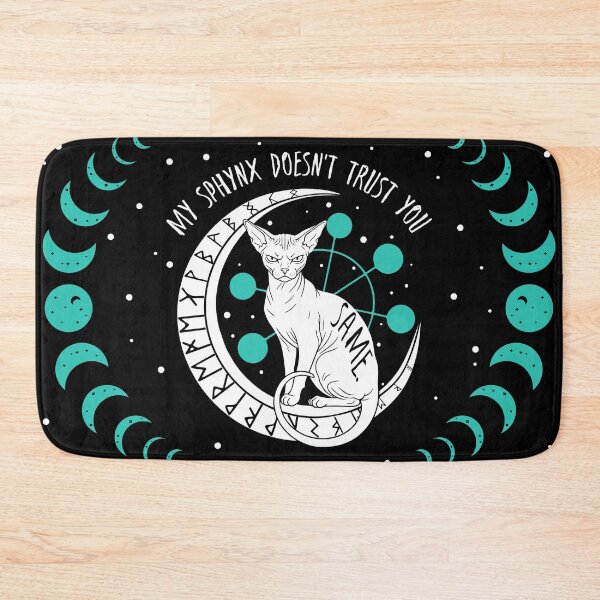 Item preview, Celestial Sphynx Sarcastic Humor Moon Magic Circle Solar designed and sold by kaszczyszko.