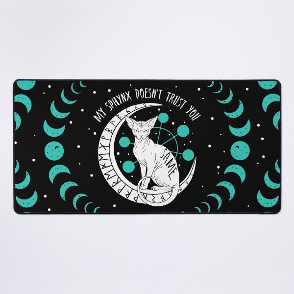 Item preview, Celestial Sphynx Sarcastic Humor Moon Magic Circle Solar designed and sold by kaszczyszko.