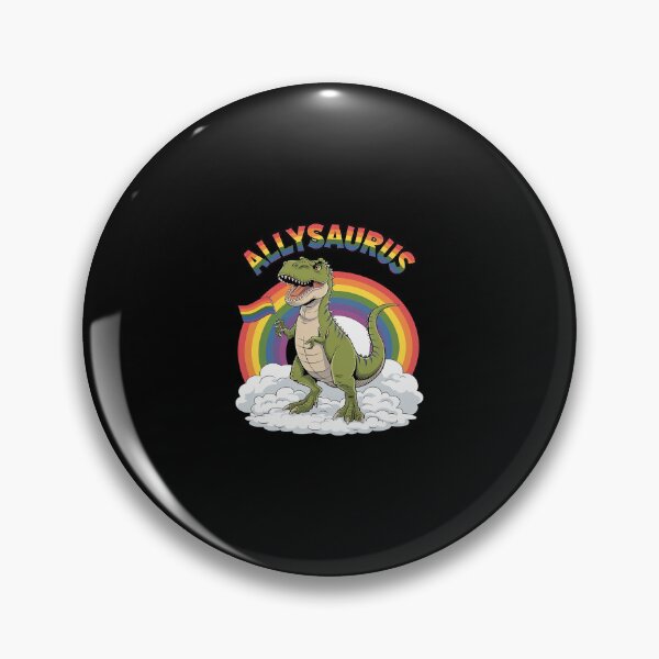 Item preview, Allysaurus T Rex Dinosaur Rainbows LGBT Gay Pride Flag 1  designed and sold by CombatTask.