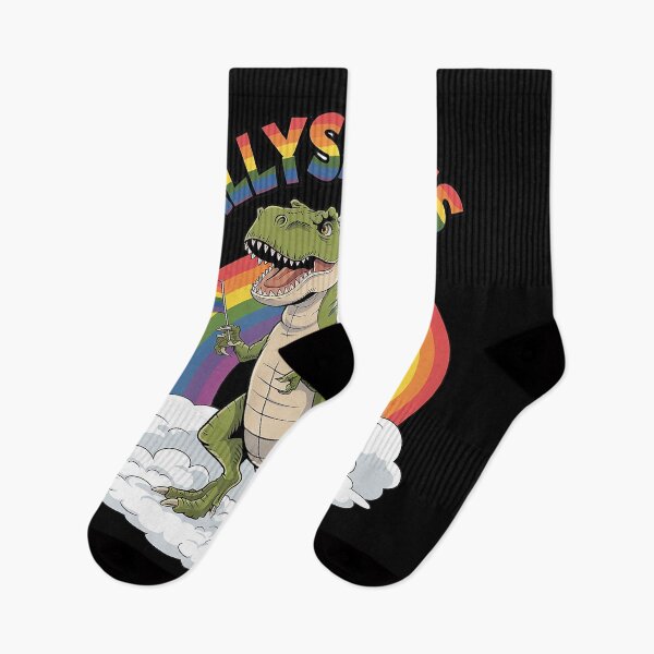 Item preview, Allysaurus T Rex Dinosaur Rainbows LGBT Gay Pride Flag 1  designed and sold by CombatTask.