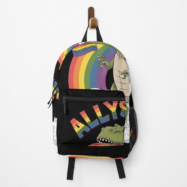 Item preview, Allysaurus T Rex Dinosaur Rainbows LGBT Gay Pride Flag 1  designed and sold by CombatTask.