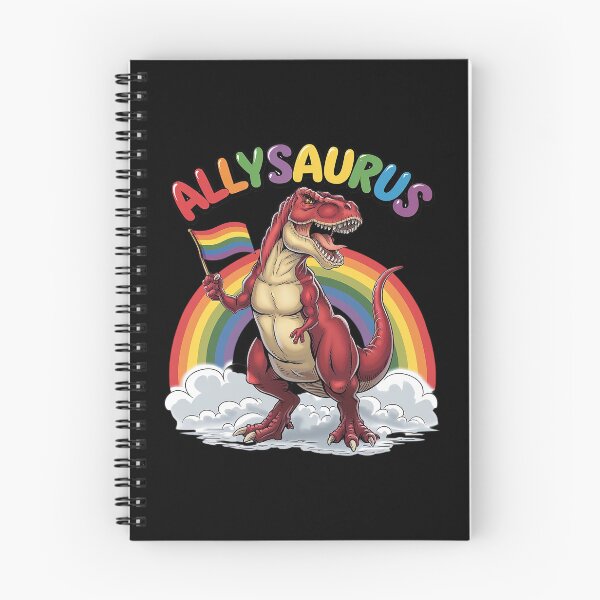 Item preview, Allysaurus T Rex Dinosaur Rainbows LGBT Gay Pride Flag T Rex  designed and sold by MarryIsMonth.