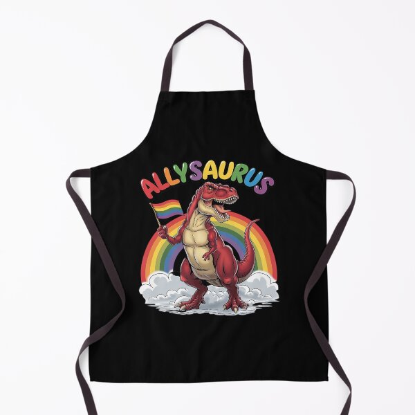 Item preview, Allysaurus T Rex Dinosaur Rainbows LGBT Gay Pride Flag T Rex  designed and sold by MarryIsMonth.