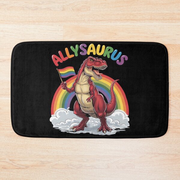 Item preview, Allysaurus T Rex Dinosaur Rainbows LGBT Gay Pride Flag T Rex  designed and sold by MarryIsMonth.
