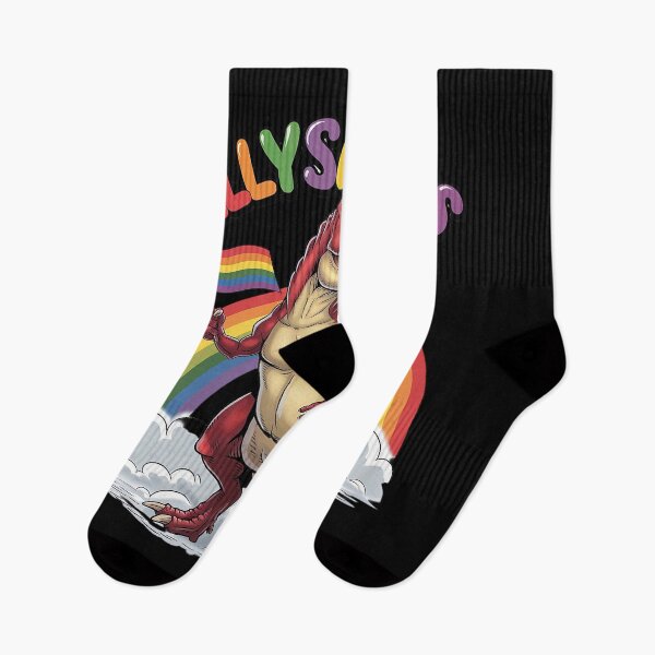Item preview, Allysaurus T Rex Dinosaur Rainbows LGBT Gay Pride Flag T Rex  designed and sold by MarryIsMonth.