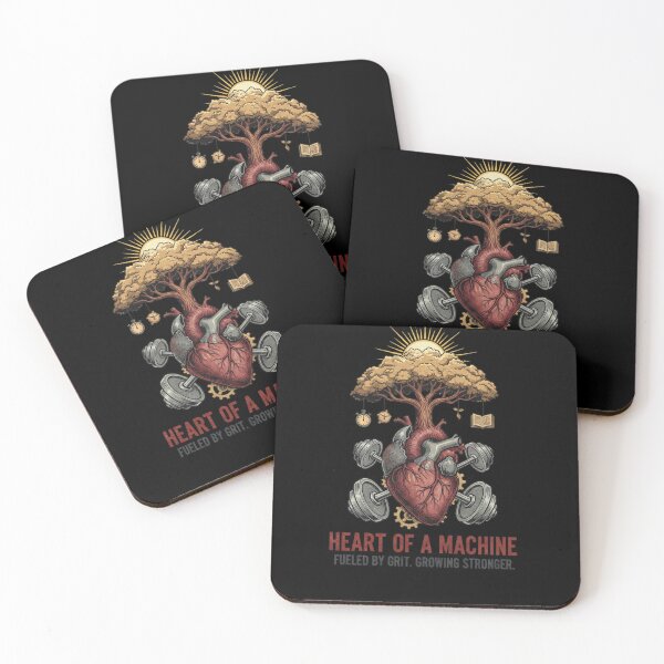 Item preview, Heart of a Machine - Fueled by Grit Gym Motivation designed and sold by SAMNagy.