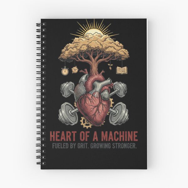 Item preview, Heart of a Machine - Fueled by Grit Gym Motivation designed and sold by SAMNagy.