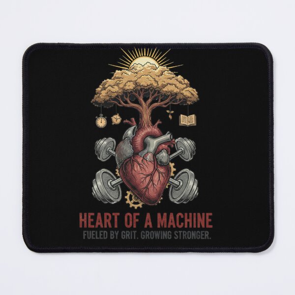 Item preview, Heart of a Machine - Fueled by Grit Gym Motivation designed and sold by SAMNagy.