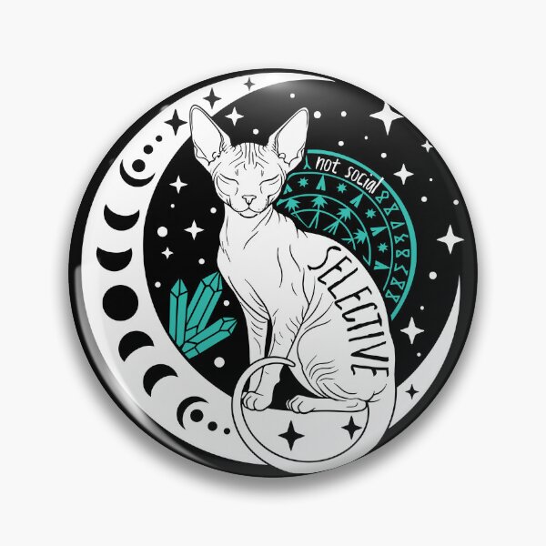 Item preview, Celestial Sphynx Moon Crystals Sarcastic designed and sold by kaszczyszko.