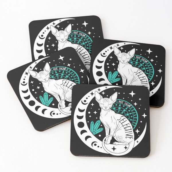 Item preview, Celestial Sphynx Moon Crystals Sarcastic designed and sold by kaszczyszko.