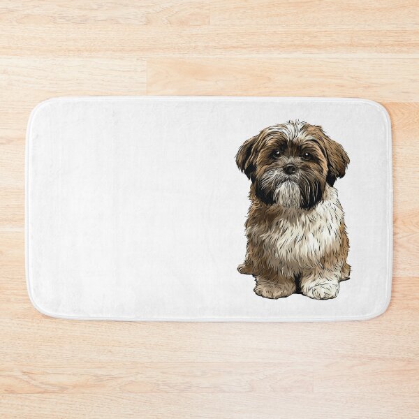 Item preview, Brindle and White Shih Tzu Dog Illustration designed and sold by whyitsme.