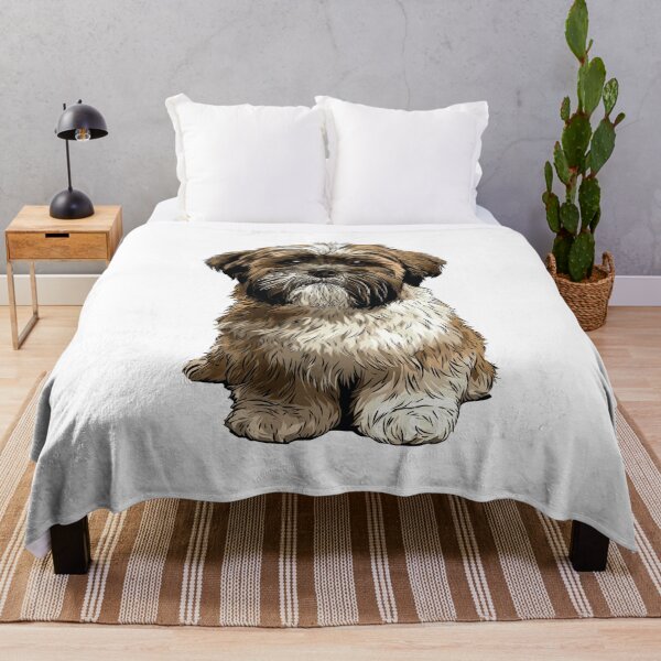 Item preview, Ilustración de un perro Shih Tzu atigrado y blanco designed and sold by whyitsme.