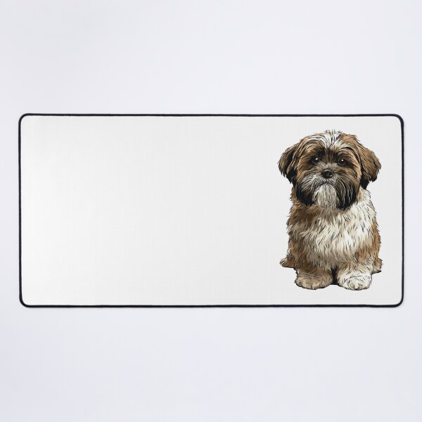 Item preview, Brindle and White Shih Tzu Dog Illustration designed and sold by whyitsme.
