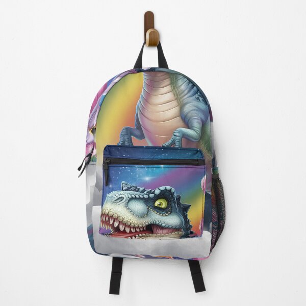 Item preview, Cat Unicorn Riding Dinosaur T rex Kitten Lover Space Galaxy designed and sold by MarryIsMonth.