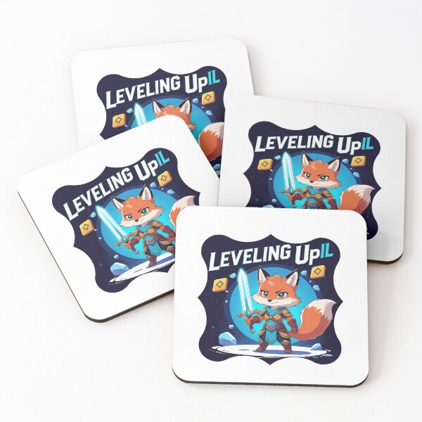 Item preview, Leveling Up IRL anime fox designed and sold by SloganSauce.