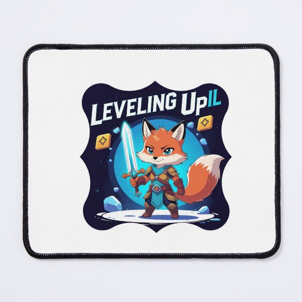 Item preview, Leveling Up IRL anime fox designed and sold by SloganSauce.