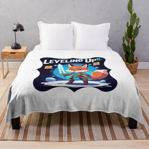 Item preview, Leveling Up IRL anime fox designed and sold by SloganSauce.