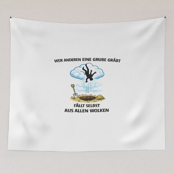 Item preview, He who digs a pit for others falls from grace himself. designed and sold by AggAverse.