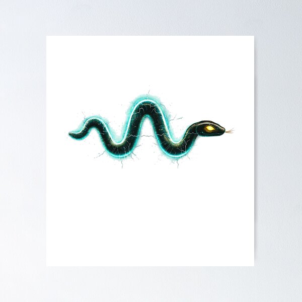 Item preview, Electric Snake High Voltage Neon Art designed and sold by HaciPrint.