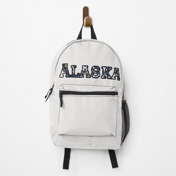 Item preview, Alaska Roots Lettering | Bold Blue & Yellow Camo Aesthetic designed and sold by Long Family Gifts.