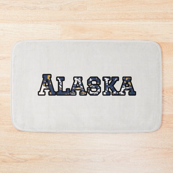 Item preview, Alaska Roots Lettering | Bold Blue & Yellow Camo Aesthetic designed and sold by Long Family Gifts.