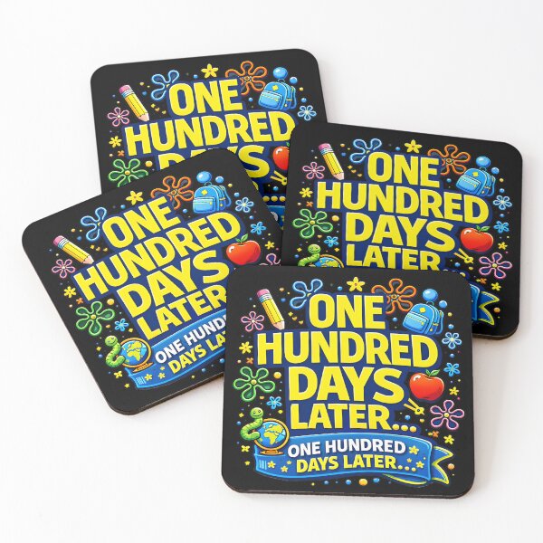 Item preview, One Hundred Days Later Funny 100th Day of School Teacher Design, Colorful Classroom Celebration Illustration for Educators and Students designed and sold by JoyBoyStudio1.