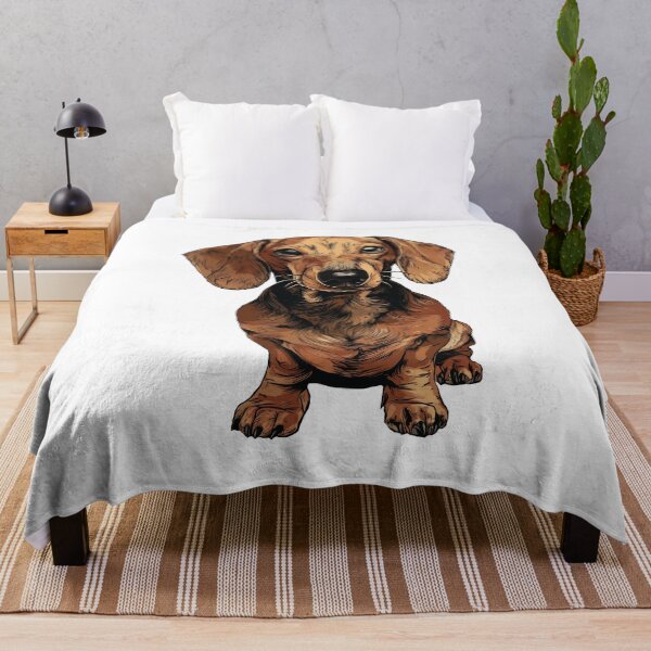 Item preview, Red Dachshund Dog Illustration designed and sold by whyitsme.