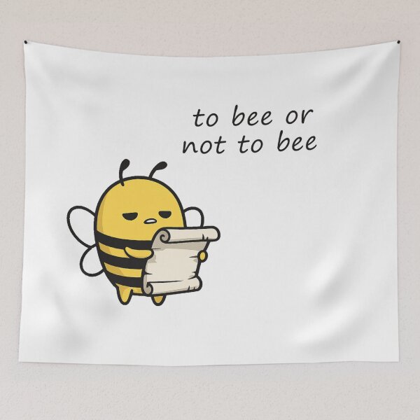 Item preview, To Bee or Not to Bee Funny Shakespeare designed and sold by PrintAtelier.