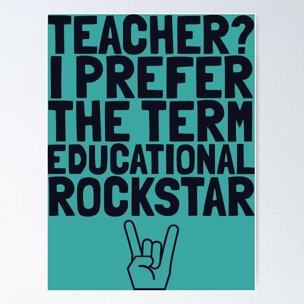 Item preview, Teacher? I prefer the term Educational Rockstar designed and sold by knightsydesign.
