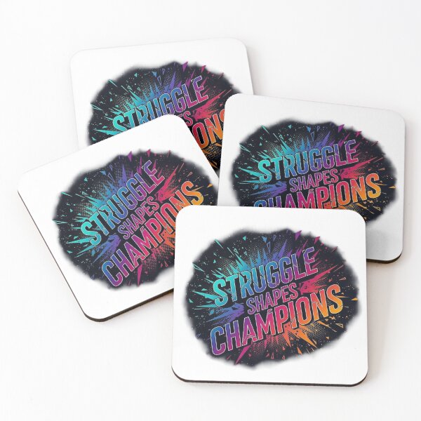 Item preview, Struggle Shapes Champions – Bold Motivational Quote for Hustle & Growth Mindset designed and sold by SV-Creation.