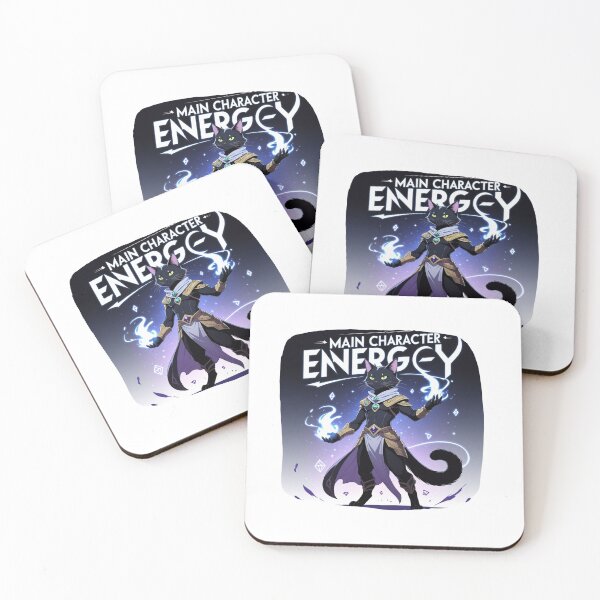 Item preview, Main Character Energy anime cat designed and sold by SloganSauce.