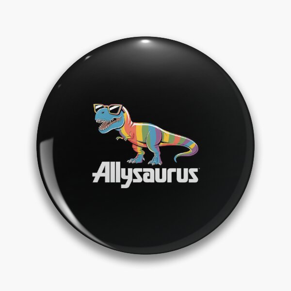 Item preview, Dinosaur Rainbow Flag Ally LGBT Allysaurus  designed and sold by MarryIsMonth.