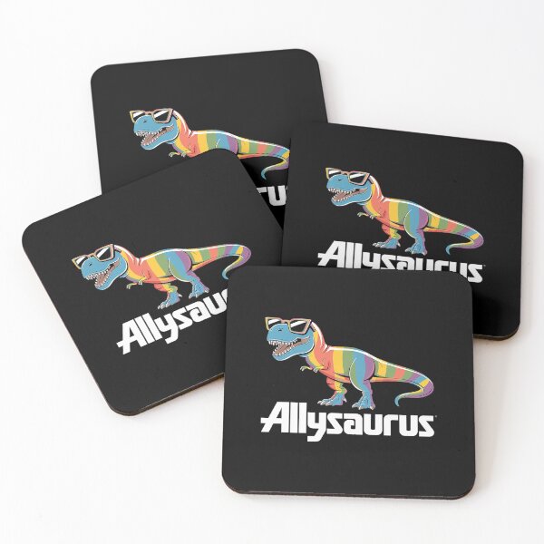 Item preview, Dinosaur Rainbow Flag Ally LGBT Allysaurus  designed and sold by MarryIsMonth.
