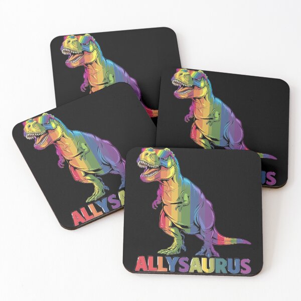 Item preview, Dinosaur Rainbow Flag Ally LGBT Allysaurus LGBT Pride 1  designed and sold by CombatTask.
