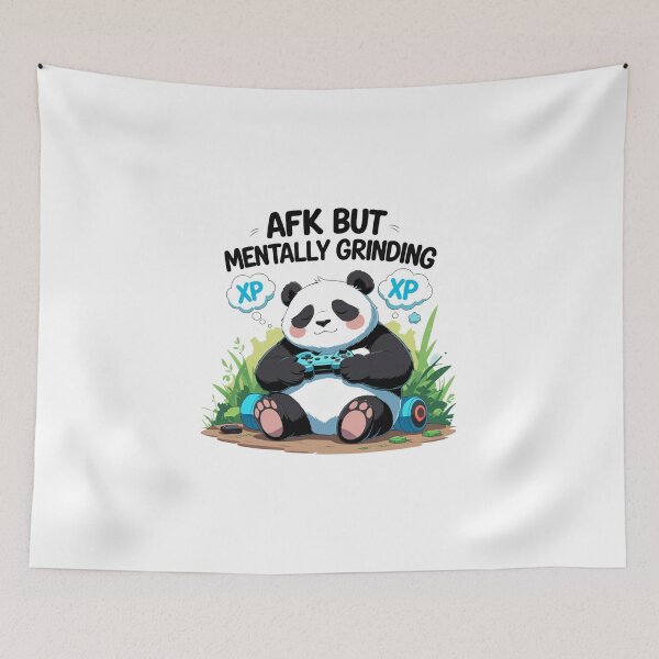 Item preview, AFK But Mentally Grinding designed and sold by SloganSauce.