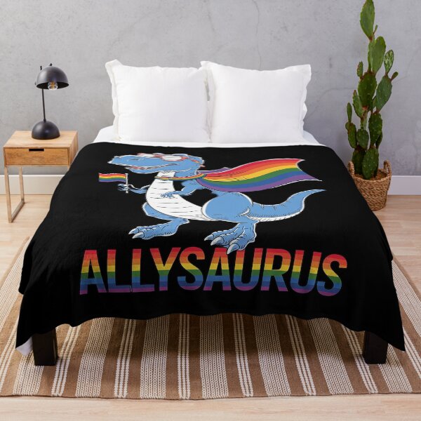 Item preview, Dinosaur Rainbow Flag Ally LGBT Allysaurus LGBT Pride3 designed and sold by CombatTask.