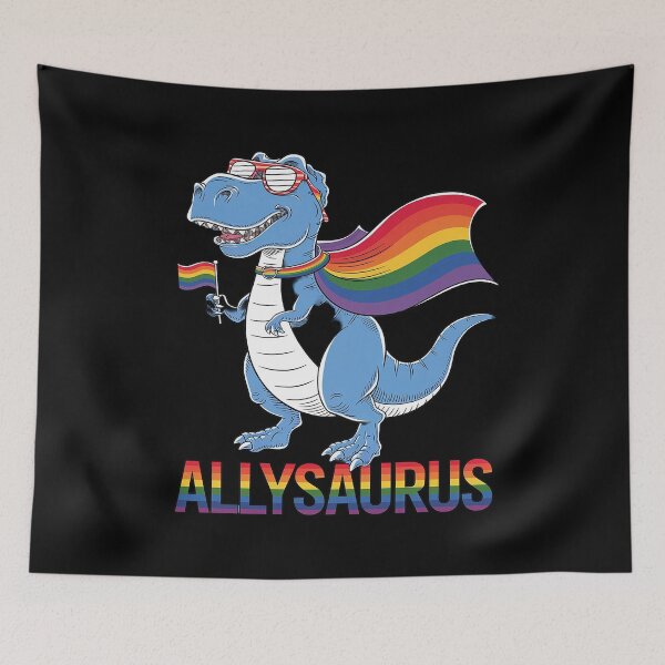 Item preview, Dinosaur Rainbow Flag Ally LGBT Allysaurus LGBT Pride3  designed and sold by CombatTask.