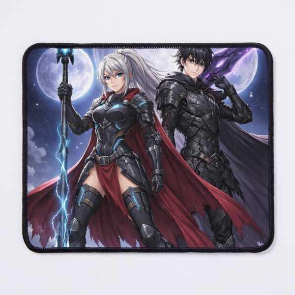 Item preview, Seraphina and Ashen, Three Moons Storm Spear and Void Blade Duo designed and sold by Prayful.