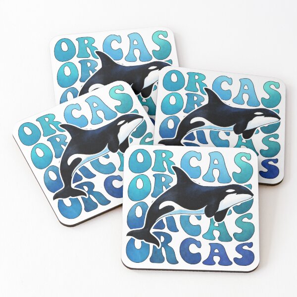 Item preview, Orcas Orca Whale Groovy Retro Ocean Wildlife designed and sold by JackCurtis1991.