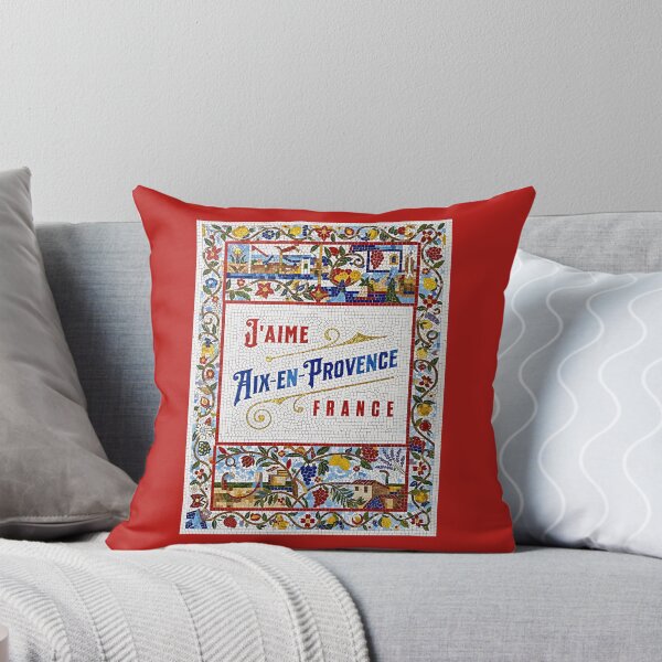 Item preview, J’aime Aix-en-Provence – Colorful Provençal Mosaic Art designed and sold by FrancophileFun.
