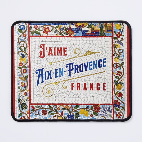 Item preview, J’aime Aix-en-Provence – Colorful Provençal Mosaic Art designed and sold by FrancophileFun.