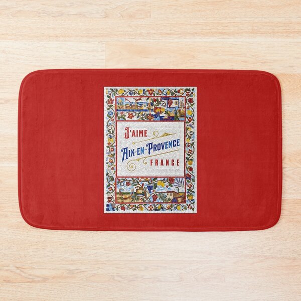 Item preview, J’aime Aix-en-Provence – Colorful Provençal Mosaic Art designed and sold by FrancophileFun.
