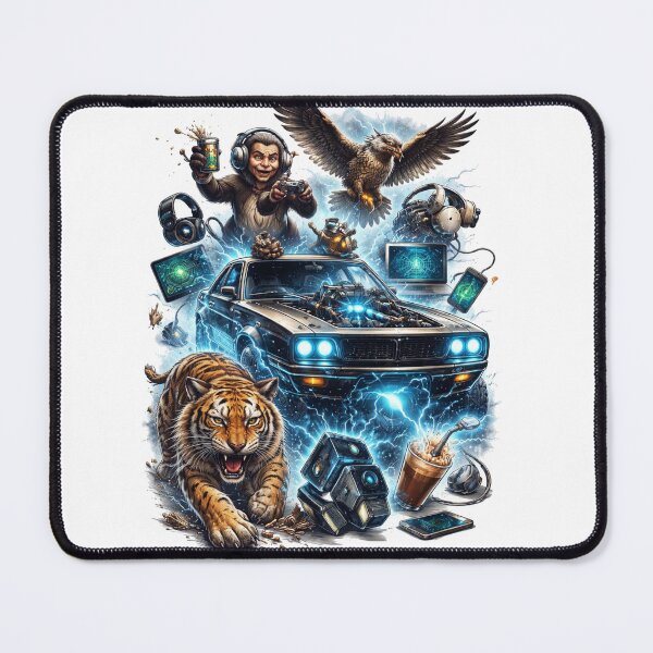 Item preview, Cyberpunk Chaos Tiger Eagle and Turbo Car designed and sold by HaciPrint.